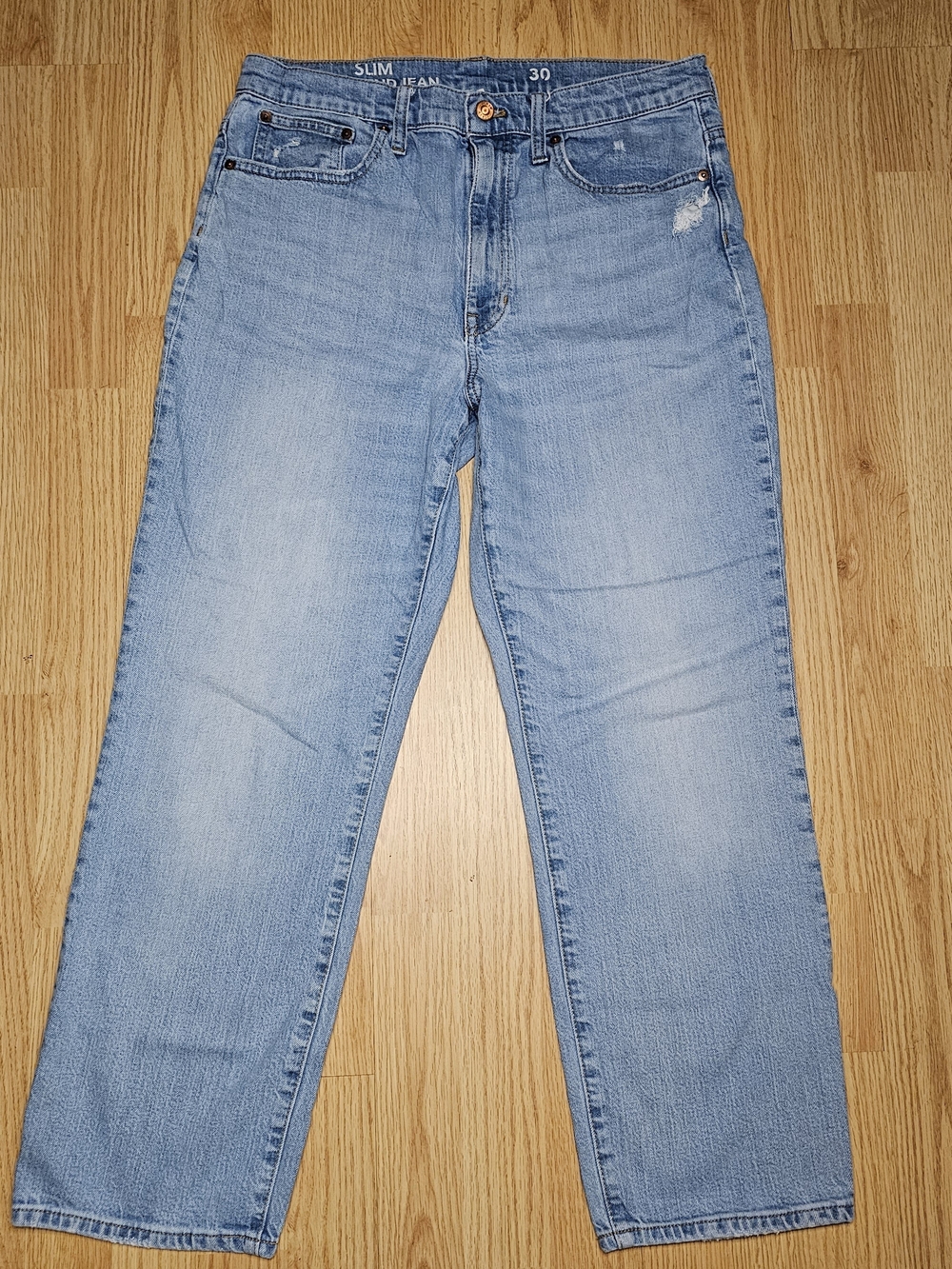 J. Crew Light Blue Slim Boyfriend Jeans 30x27
